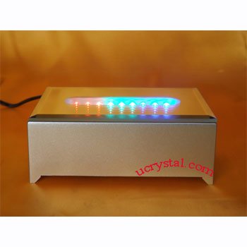 Crystal light stands - 9 LED, multi-color rectangular
