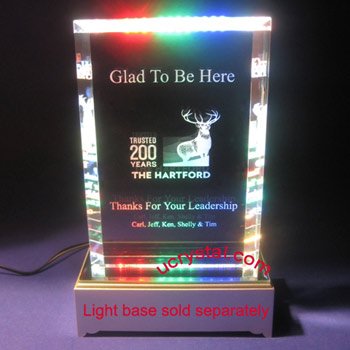 Inspiration crystal plate plaque awards extra large