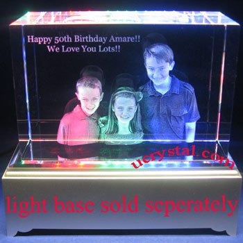 3D block photo crystal