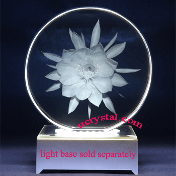 Round laser photo crystal engraving - XL