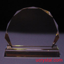 clamshell custom engraved photo crystal,  XL
