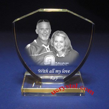 Shield photo crystal