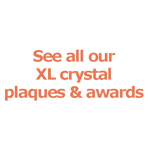 All extra large crystal plaques and awards