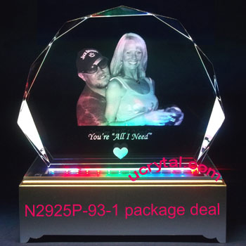 Clamshell 3d photo crystal XL package deal
